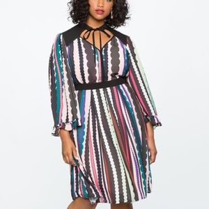 Eloquii Dresses - Eloquii Tie Neck Ruffle Sleeve Dress Eloquii Dresses - Eloquii Tie Neck Ruffle Sleeve Dress